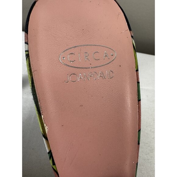 Circa Joan & David Pink-Green Slingback Heels Women’s Size 10M Retro Discocore - Picture 14 of 16